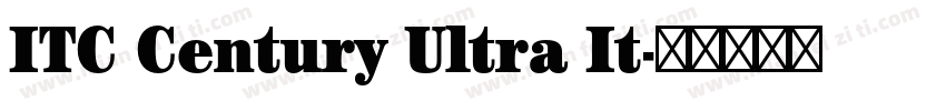 ITC Century Ultra It字体转换